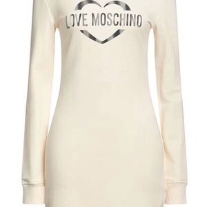 Love Moschino Cream Long Sleeve Tunic size S
